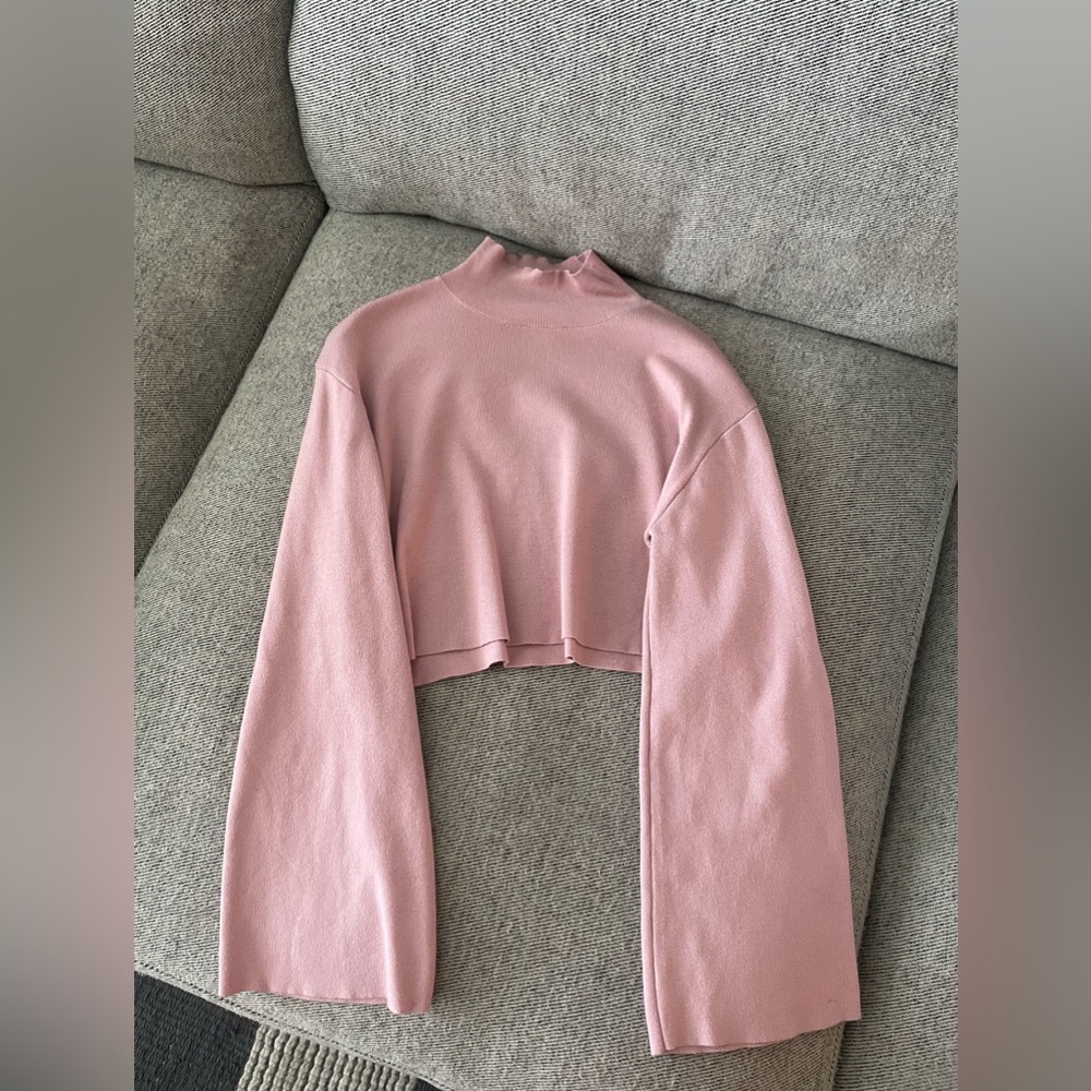 Forever 21 Cropped Mock Neck Sweater